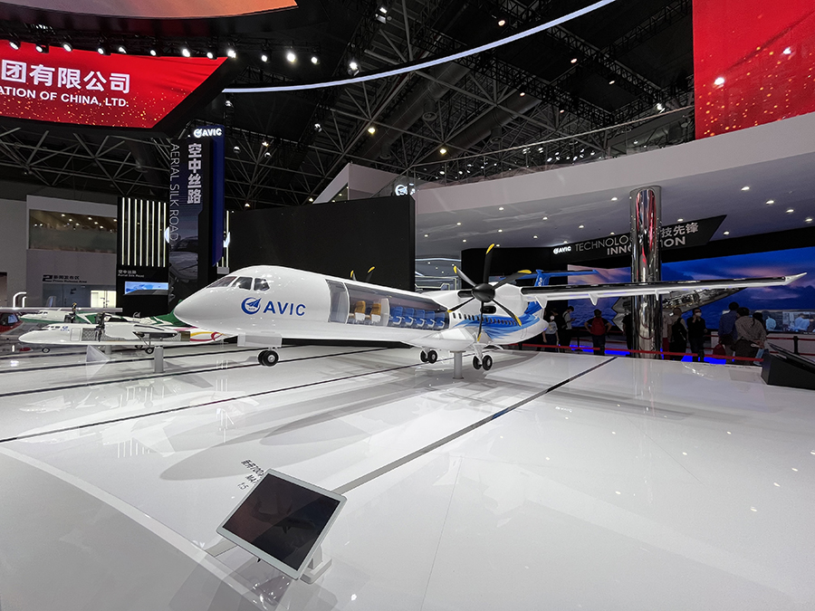 中国航空工业航展飞机模型